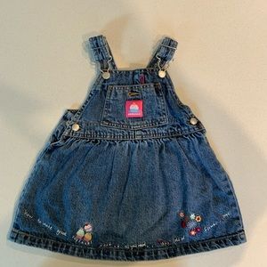Jean dress overalls